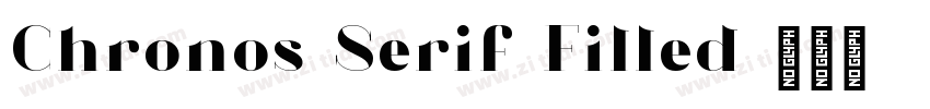 Chronos Serif Filled字体转换